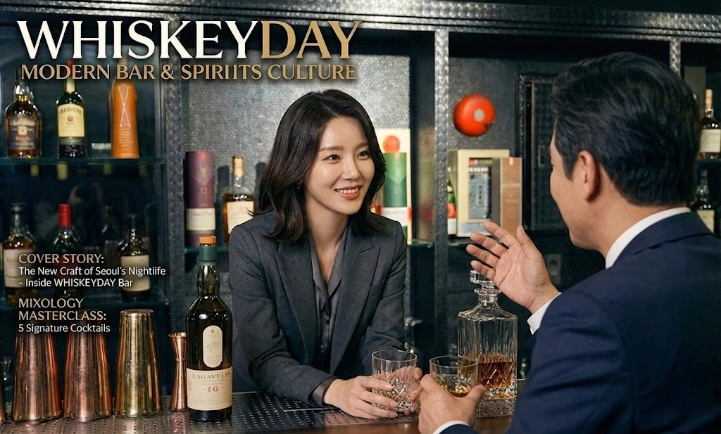 30대 바텐더와 40대 남성손님